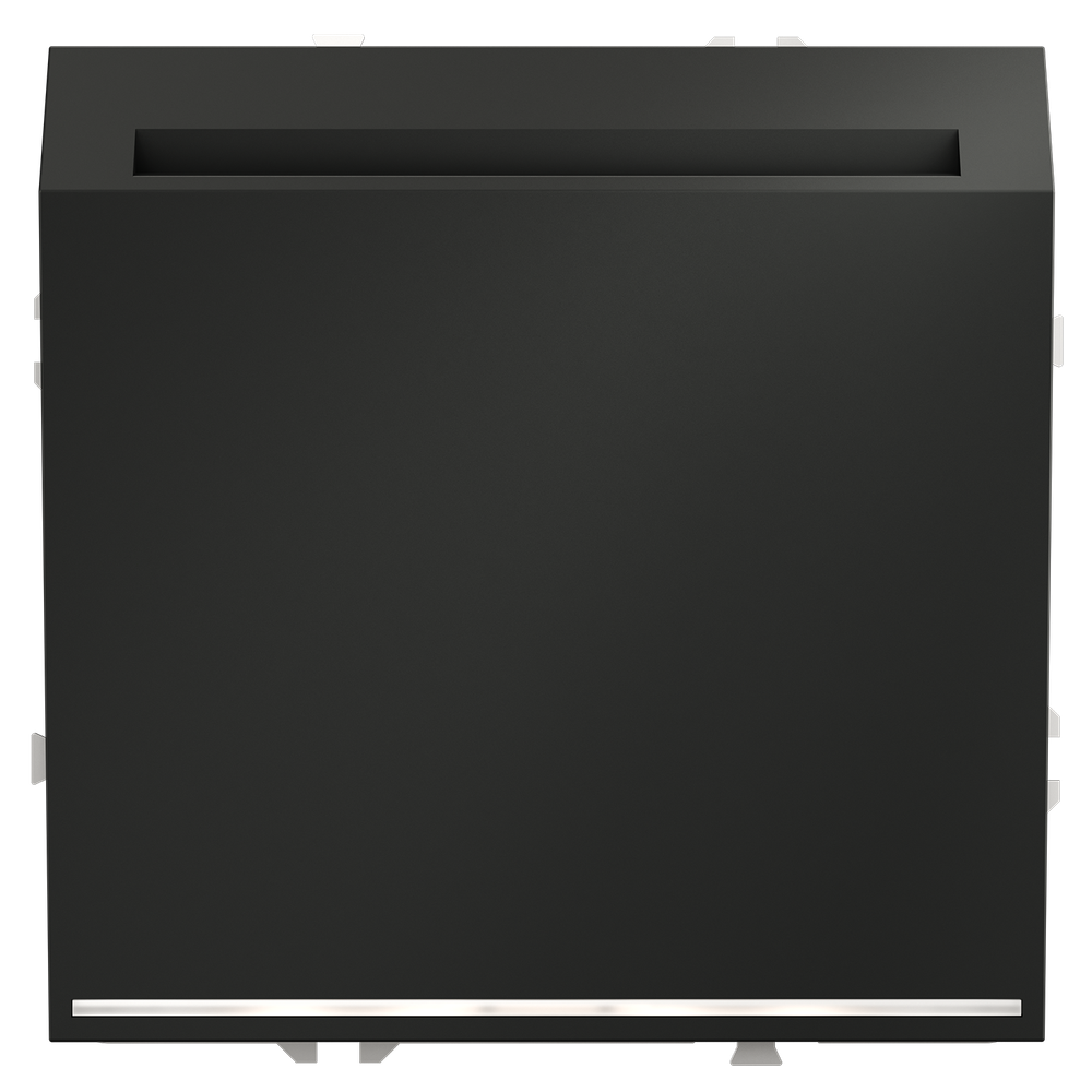 Выключатель встраиваемый VOLTUM S70 карточный 16А, (графит)