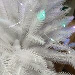 Белая елка «Хрустальная» (Литая хвоя прозрачно-белая) 180 см / 1,8 м