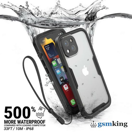 Catalyst Total Protection Waterproof Case for iPhone 13 Stealth Black (Чёрный)