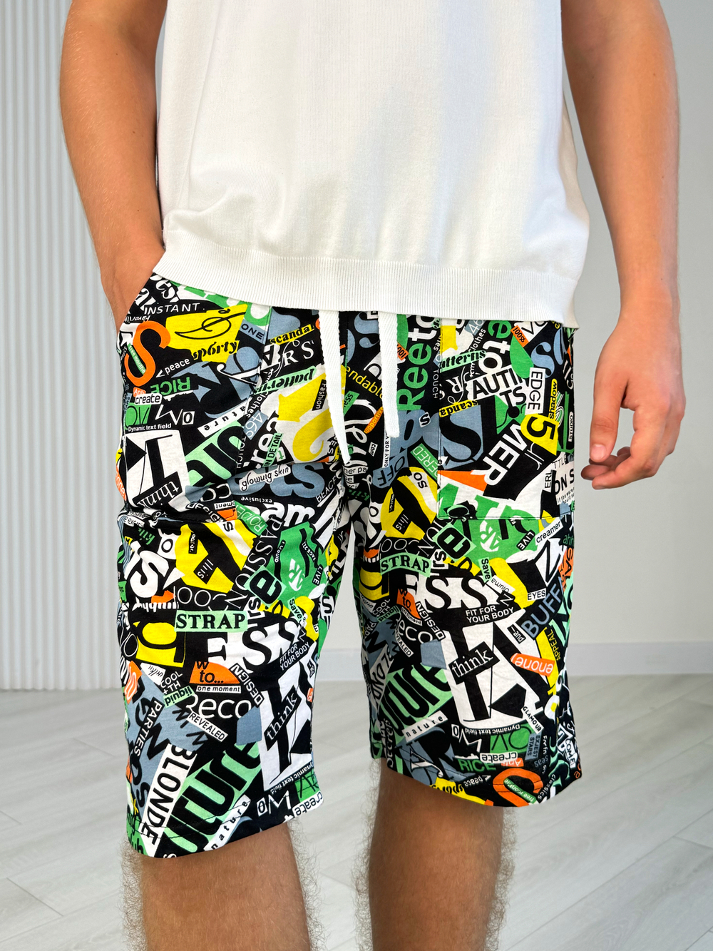 Шорты для мальчика подростковые "Слова"