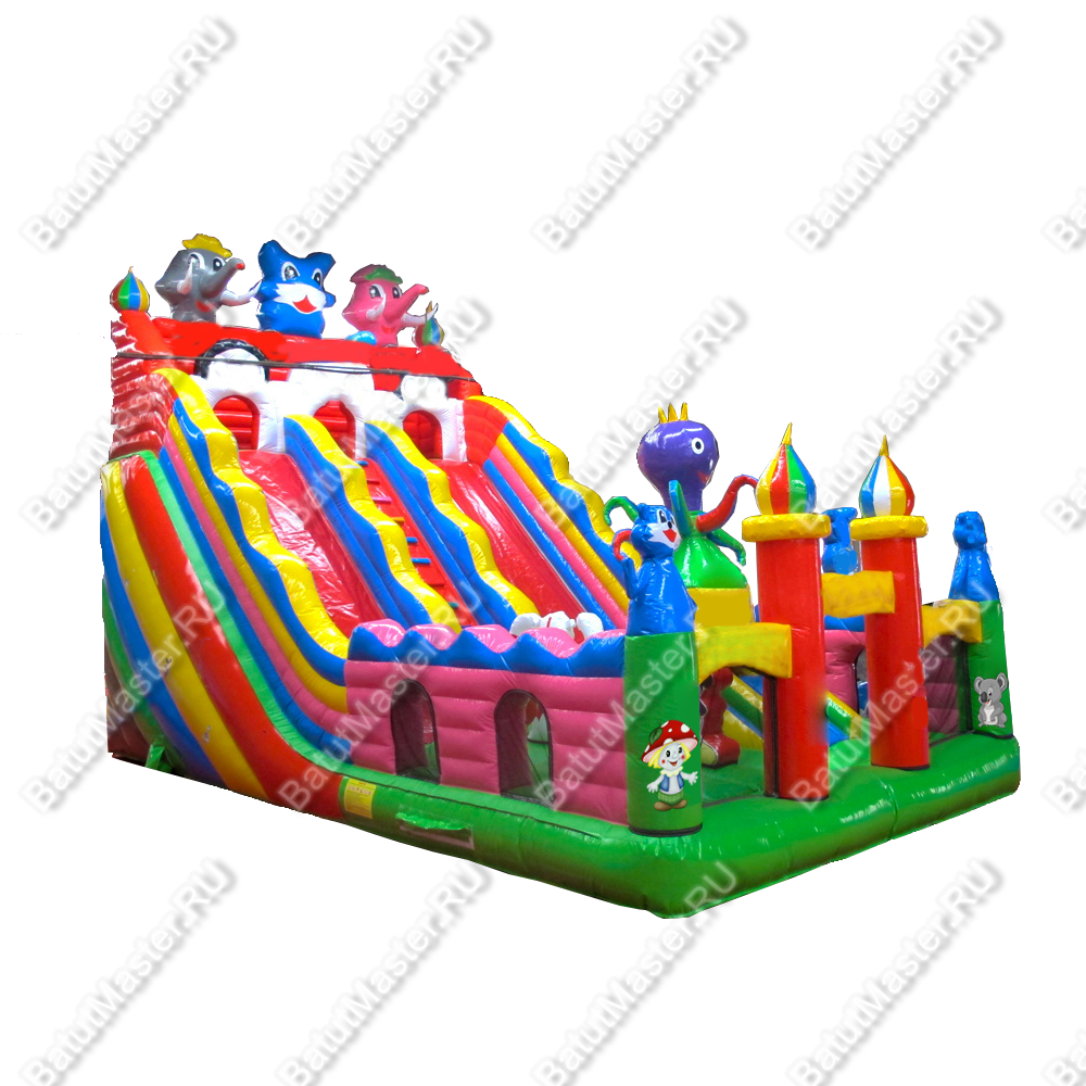 Надувной батут "Город детства", 10*5*6,5 м