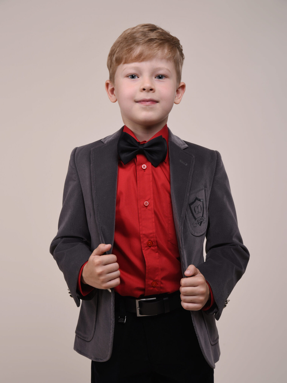 Пиджак для мальчика из вельвета