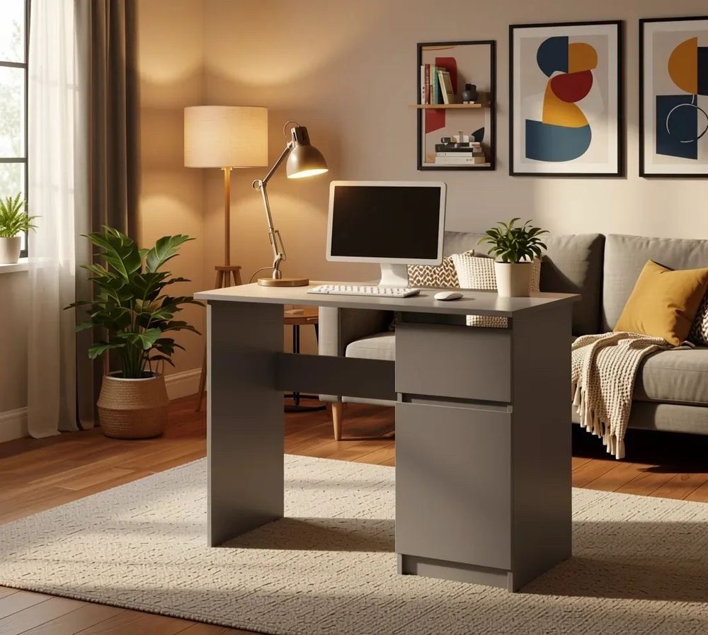 Стол письменный «Денвер» Графит 90 см