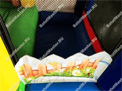 Детский надувной батут "Домик в деревне" 3.5*2.5*2.2 м