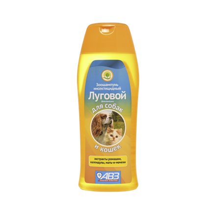 Зоошампунь инсектицидный для кошек и собак Луговой АВЗ, 270мл