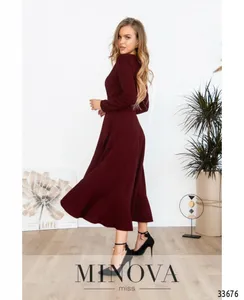 Платье 3121-бордо Minova