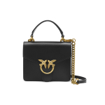 Сумка Pinko Simply Chain Cowhide Bird Swallow Bag Portable Messenger Shoulder Bag Mini Black Gold, 1P22AK-Y6XT-Z99