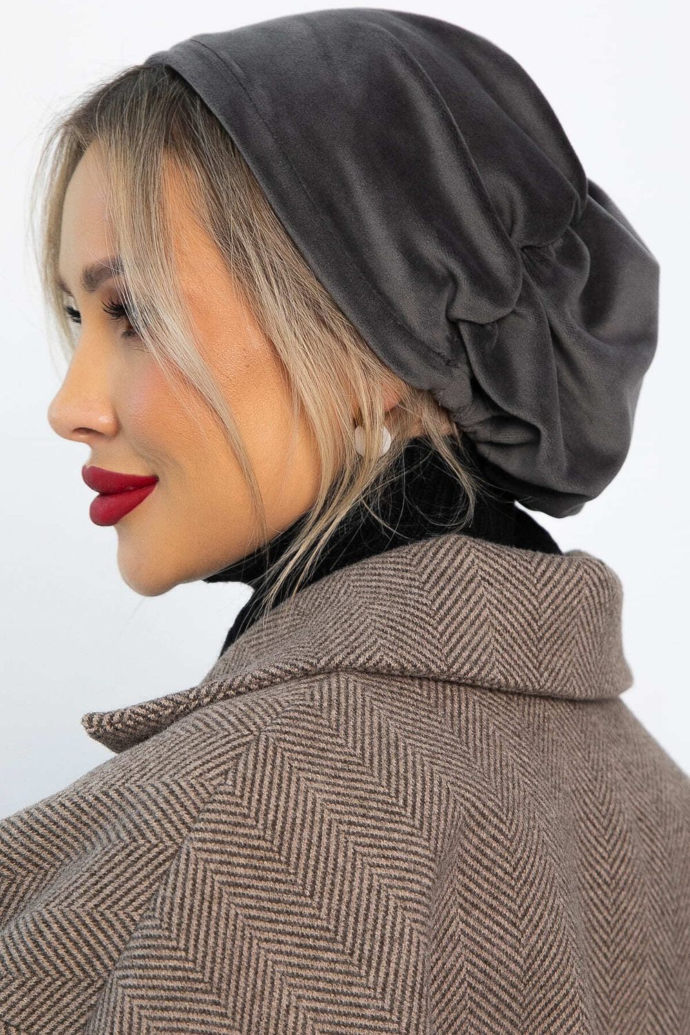 Чалма с резинкой (серая) ЧР12-23М LT Collection