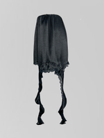 Юбка Talantova короткая атласная с отделкой кружевом и рюшами