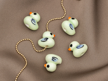 Бусина "Уточка" 12мм, керамика