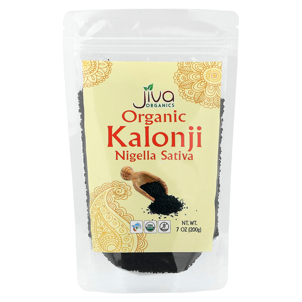 Jiva Organics, Органический калонджи, чернушка сатива, 200 г (7 унций)