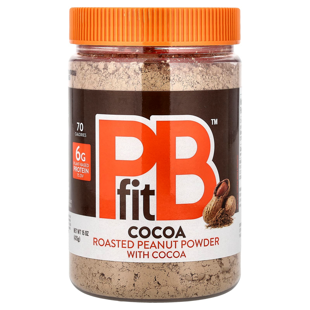 PBfit, порошок из обжаренной арахисовой пасты с какао, 425 г (15 унций)