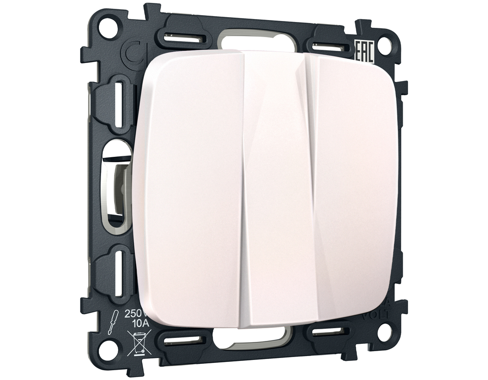 MO205010 Комплект механизма 3-кл выключателя OMEGA Жемчуг QUANT (OP2050, VM133)