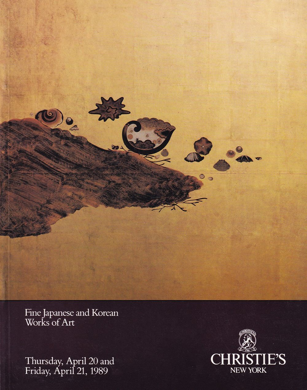 Каталог аукциона Christie's, Нью-Йорк, Искусство Японии и Кореи от 20-21 апреля 1989 года