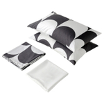 Комплект постельного белья IKEA BRUKSVARA (БРУКСВАРА), Белый с рисунком, 200х230 см