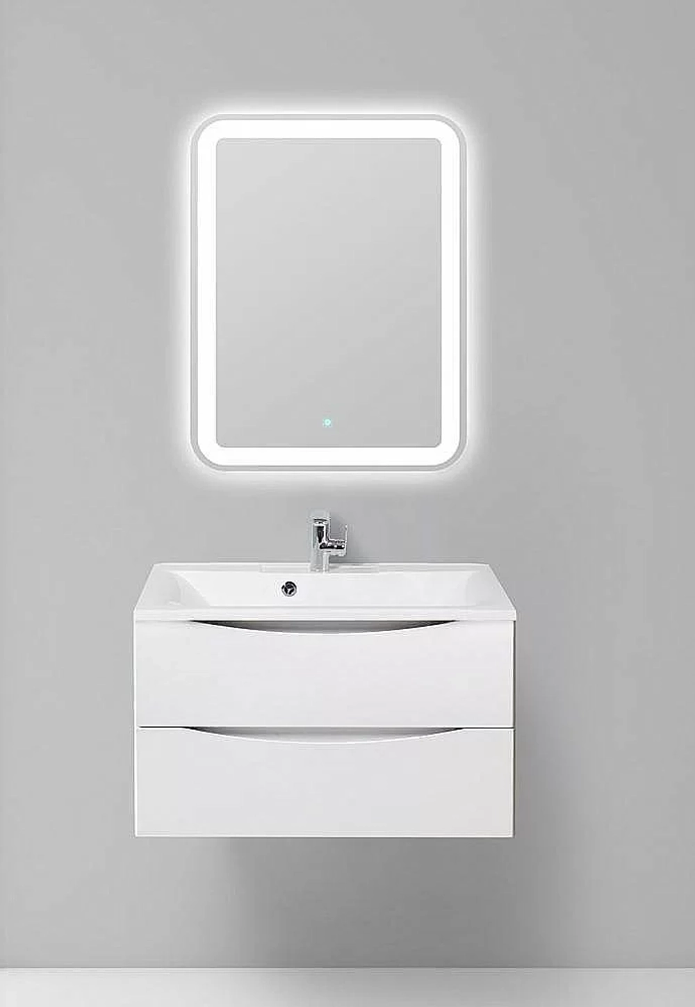Тумба с раковиной Belbagno MARINO 100 подвесная Bianco Lucido