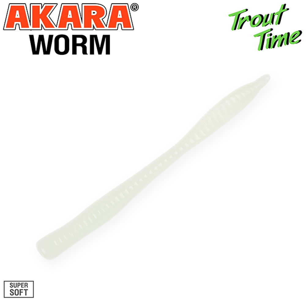 Силиконовая приманка Akara Trout Time WORM 3 Shrimp 12 (10 шт.)
