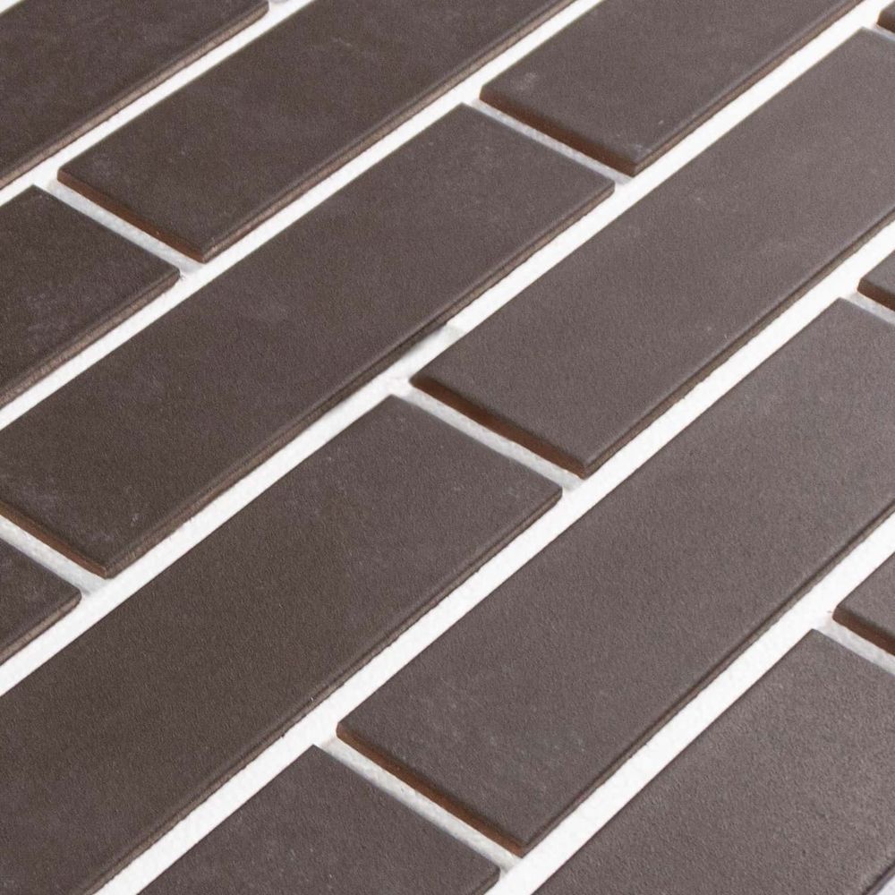 Керамин, Куба 9 Шоколадный, 245x65x7 - клинкерная фасадная плитка