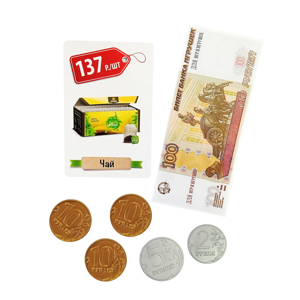 Игра настольная «Денежка Играем в магазин Покупаем продукты»