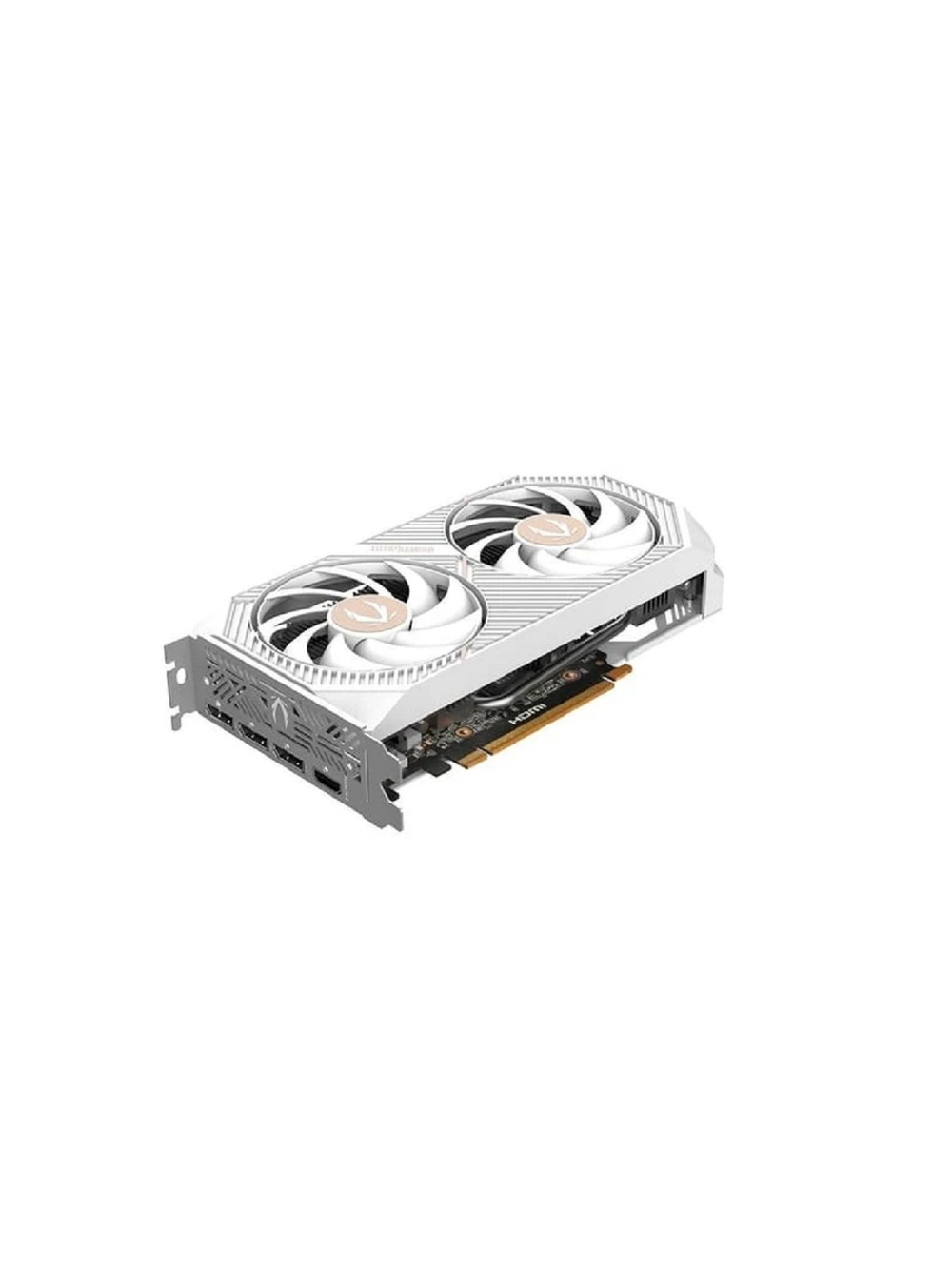 Видеокарта ZOTAC GAMING GeForce RTX 5060 Twin Edge OC White Edition  8GB GDDR7 128bit 2280/2527MHz 3*DP/HDMI 2*FAN (ZT-B50600Q-10M) RTL