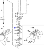 Прокладка помпы охлаждения для лодочных моторов Mercury 27-161603