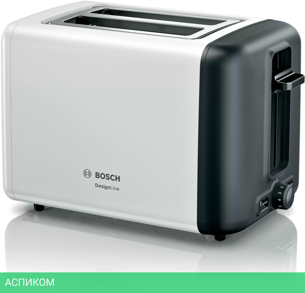 Тостер Bosch TAT3P421 белый/черный