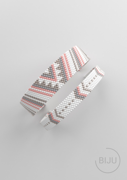 Схема PEYOTE, Схема браслета мозаичное плетение, узор из Miyuki Delica 11/0, файл PDF, №147