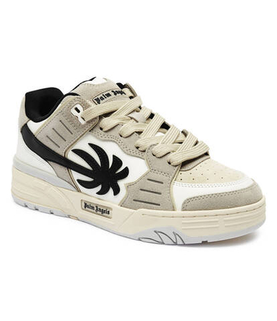 Кожаные кроссовки VENICE Palm Angels - серый(PMIA101F 24LEA002)