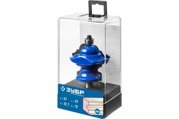 Фреза ЗУБР Профессионал кромочная фигурная №6 57х47.6мм хвостовик 12мм (28717-57)