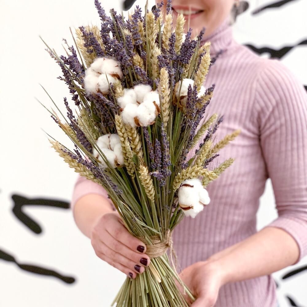 Букет сухоцветов Ароматное счастье 45х25 см