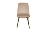 Стул Garda Decor велюр бежевый, золото 48*56*86 см