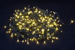 Светодиодная нить 35 м., 220V, 500 теплых белых LED ламп, контроллер, черный провод, Winner Light (ww.01.5B.500-)