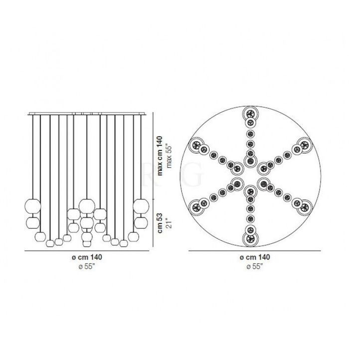 Люстра Vistosi OTO SP CHANDELIER 1