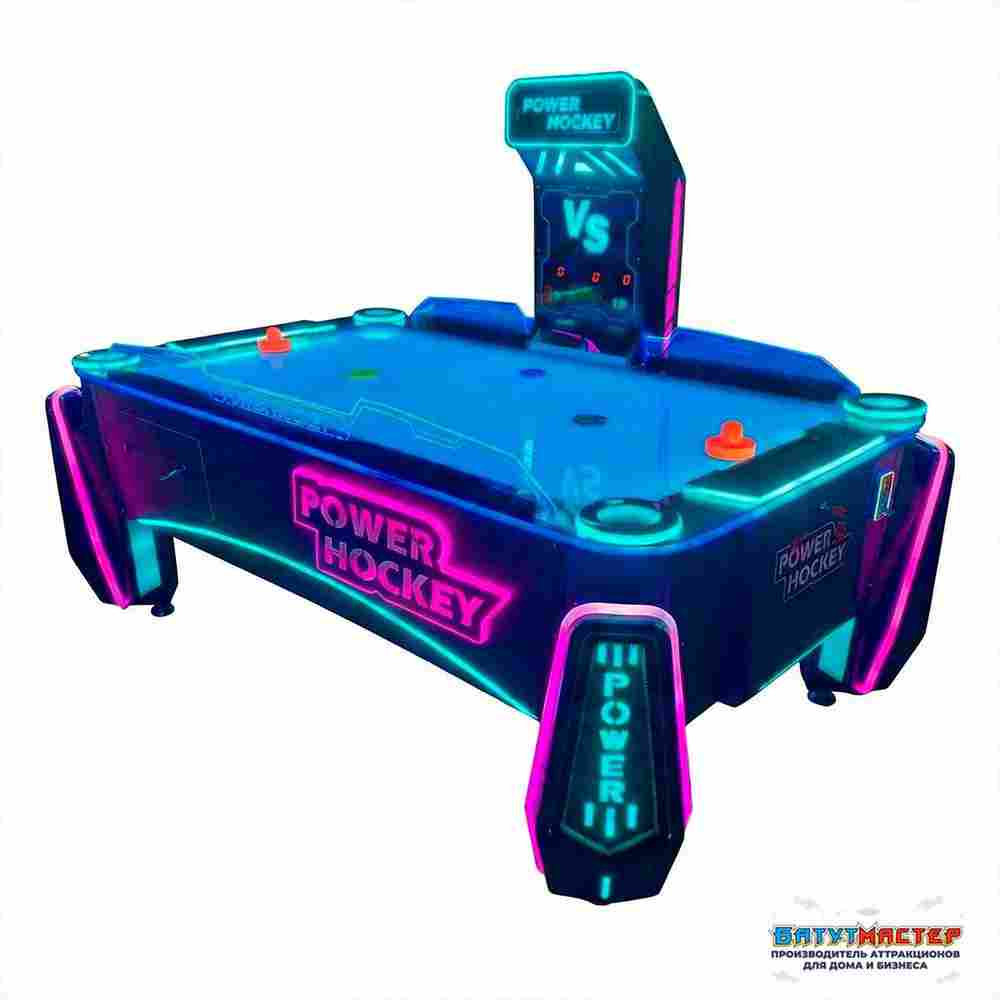 Коммерческий многошайбовый аэрохоккей «Энергия», 218×145×162 см