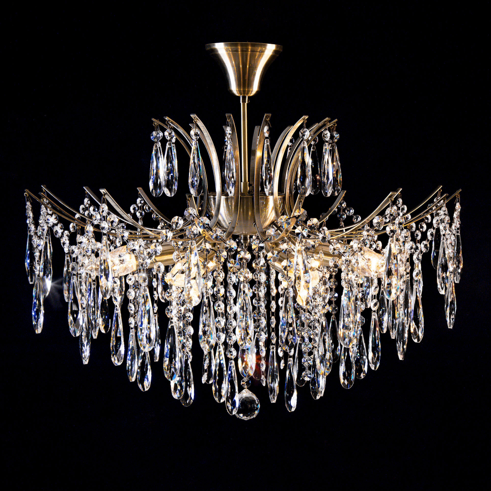 Citilux Селена CL302183 Люстра хрустальная Бронза