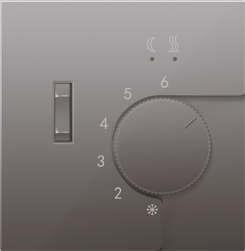 Накладка для регулятора температуры пола DTEF231, сталь, серия R98