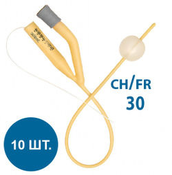 Катетер Фолея латексный с силиконовым покрытием двухходовой MEDEREN