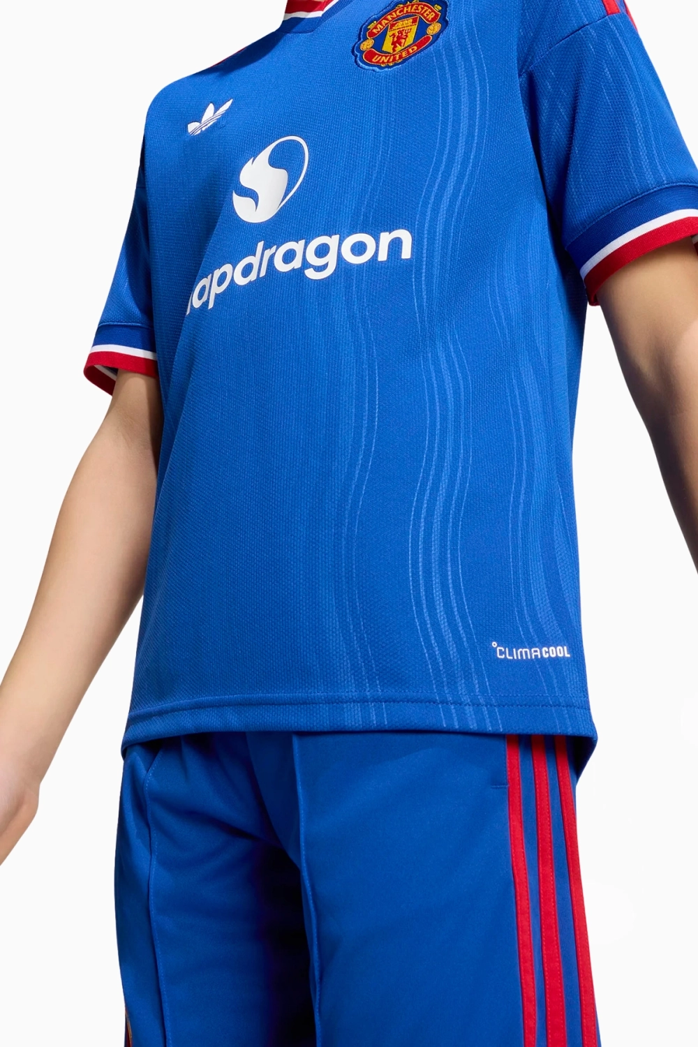 Футболка adidas Originals Manchester United 26/27 Away Junior - синий