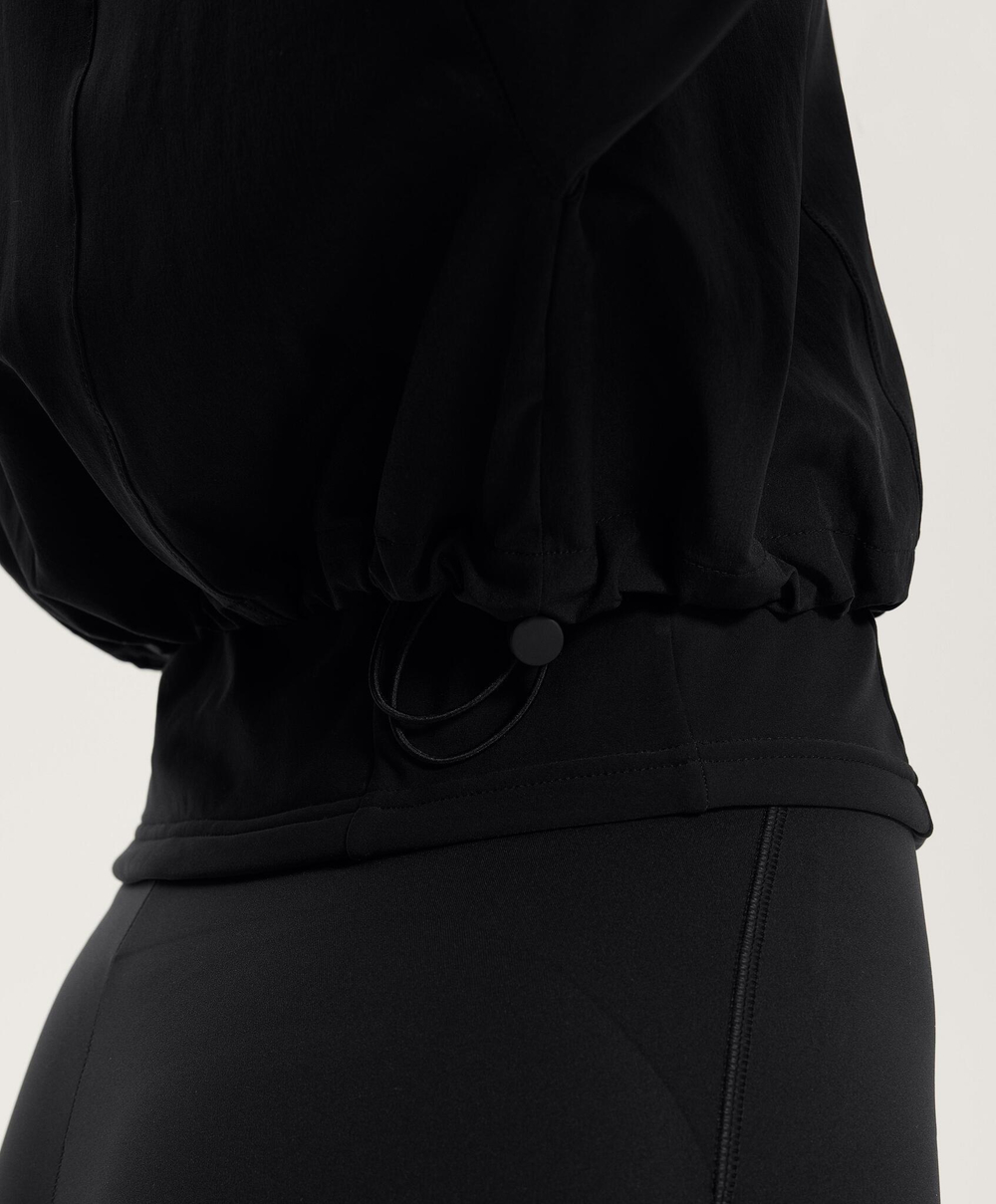 Oysho Техническая куртка с длинными рукавами, черный