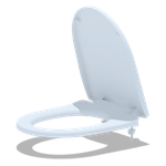 Сиденье для унитаза  белое АНИ ПЛАСТ WS0320P пласт.креп. м/лифт(Элеганс,Комфорт,Алькор) ПАКЕТ