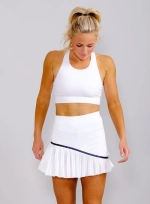 Юбка RS Court Slice Skirt - Mesh (White/Navy,S,st) (252W603-002)
