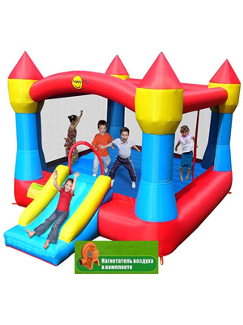 Батут с горкой Супер Джамп 9217