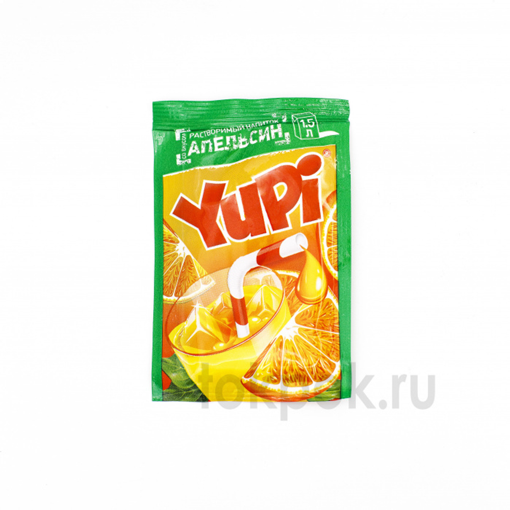 Растворимый напиток Yupi со вкусом апельсина, 15 гр