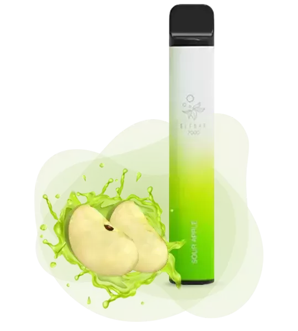 Elf Bar - Sour Apple (2000, 5% nic)