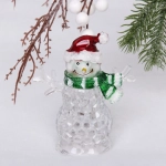 Сувенир с подсветкой «Весёлый снеговичок» 9*5,3*11 см