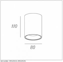 Накладной светильник Lucide Bentoo-Led 09912/05/31