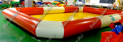 Прямоугольный надувной бассейн "Полосатик" 8*6*0,65 м