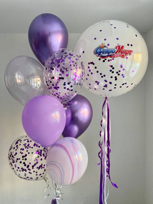Воздушные гелиевые шарики Февромарт с доставкой по Хабаровску №4811