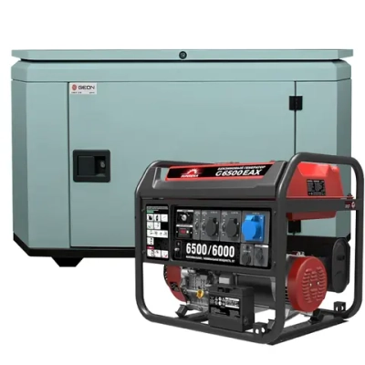 Генератор бензиновый SUNREKA G6500EAX с кожухом Geon 1400SS RAL 7031