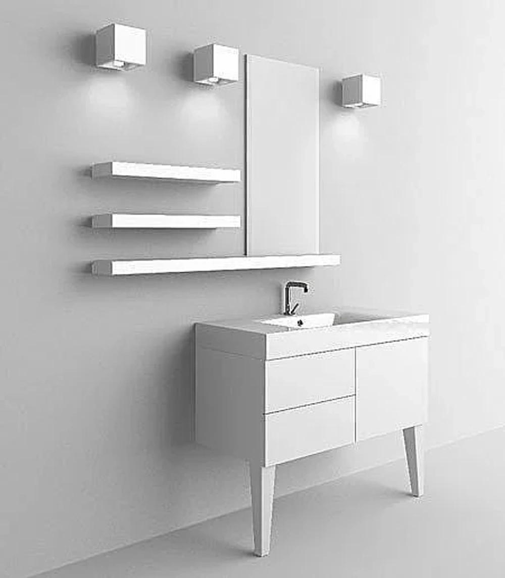 Раковина Kerasan Cento 100 355001*1 белая
